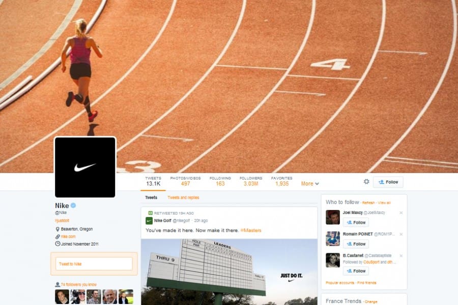 nike twitter